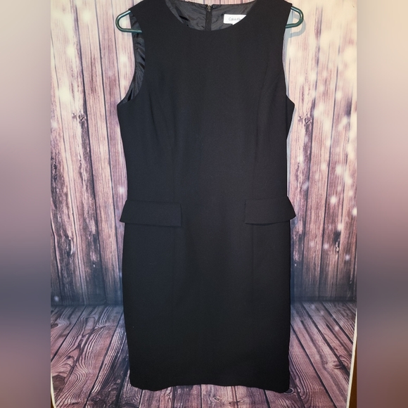 Calvin Klein Black Dress Size 10 - GUC - Picture 2 of 8